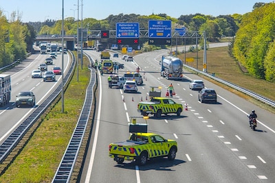 File wegens botsing op A28 bij Amersfoort