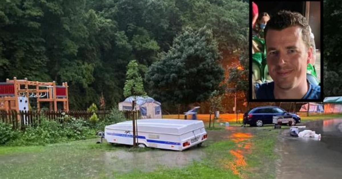 Sebastiaan (37) uit Hardenberg en gezin vluchten voor water in Luxemburg: ‘Hing briefje aan vouwcara