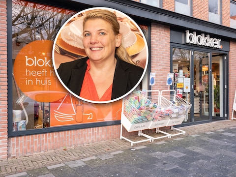 Esther Heinen runt de Blokker in Bunschoten.