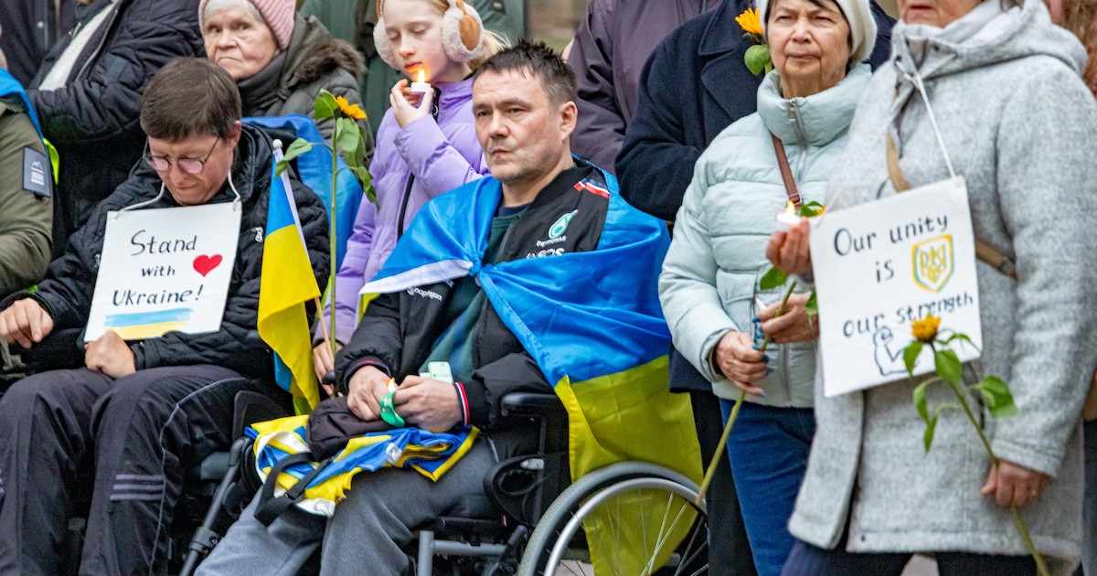 Heorhii (50) stapt op landmijn in Oekraïne, nu zit hij in rolstoel in Zwolle: ‘Hoor dat situatie sta