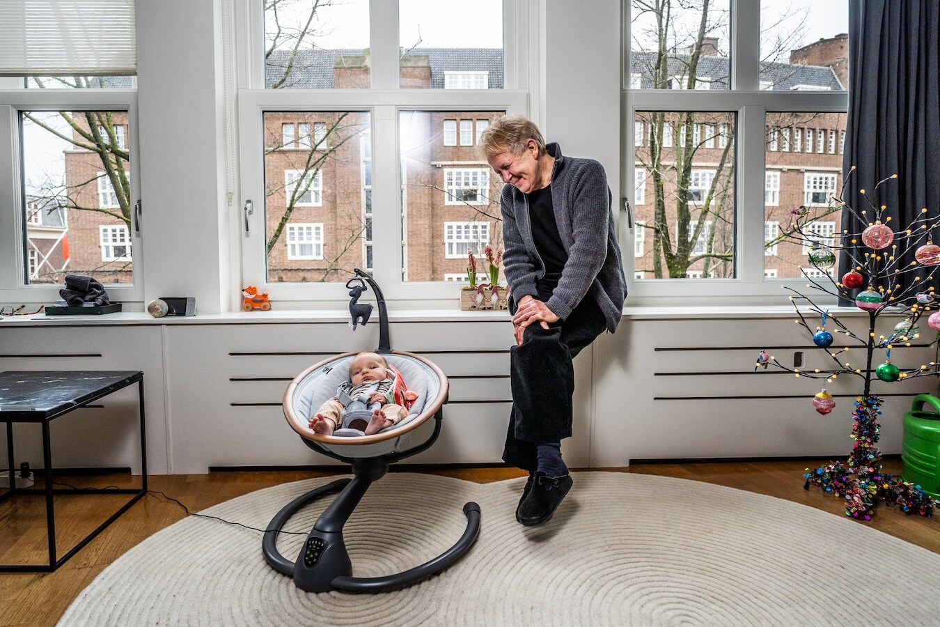 Thomas Rosenboom met zijn dochtertje Anne.