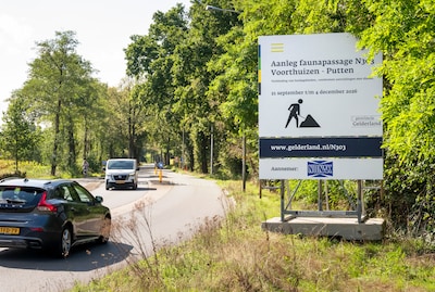 Meevaller voor verkeer in Putten, weg richting Voorthuizen komende twee weken tóch te gebruiken