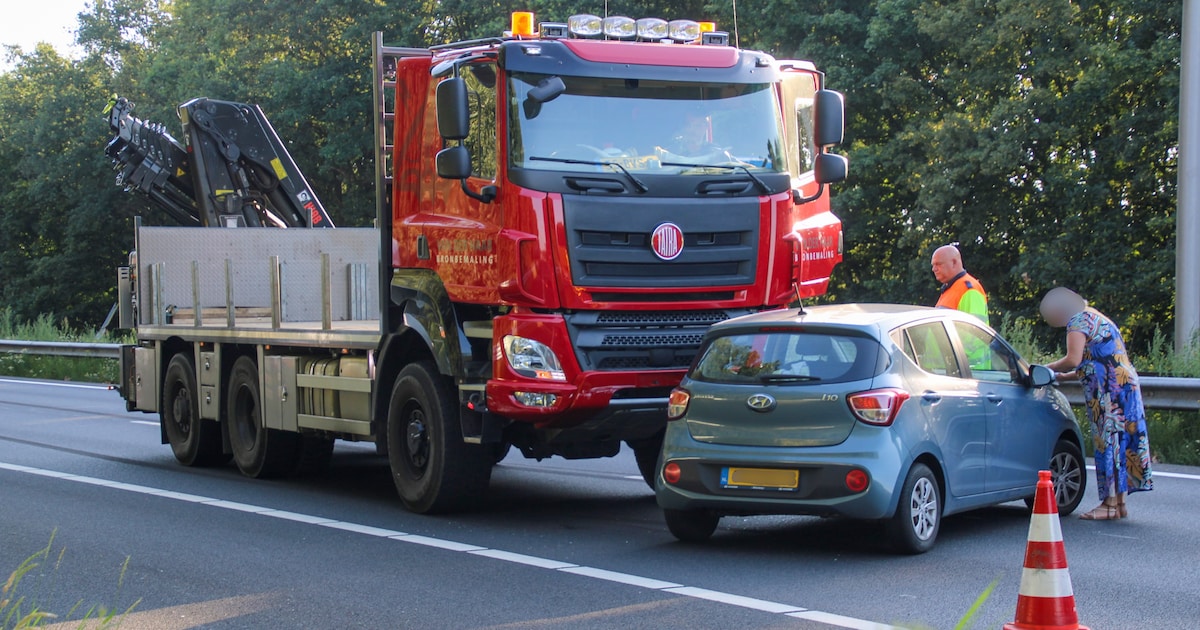 Ongeval op A30 zorgt voor file op A1