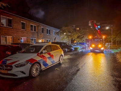 Dakbrand in Amersfoort, mogelijk door blikseminslag