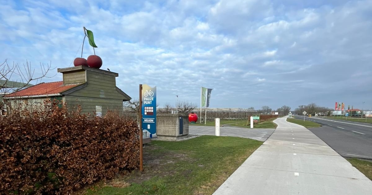 Ook in de Noordoostpolder zijn voortaan drie fietspauzepunten te vinden