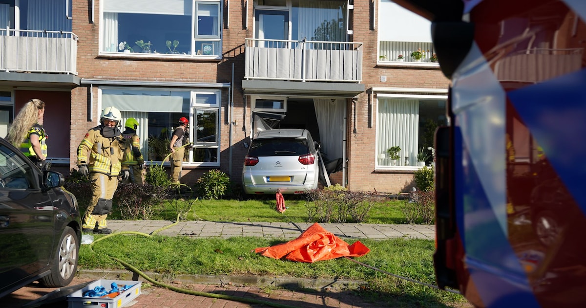 Overburen horen harde klap en denken dat een container is omgevallen, dan zien ze ineens dit