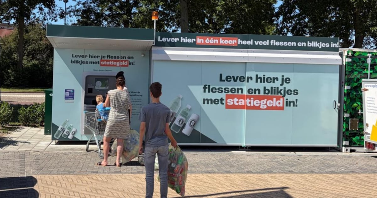 1 miljoen statiegeldverpakkingen ingeleverd op Urk, doneren aan dregteam nu mogelijk