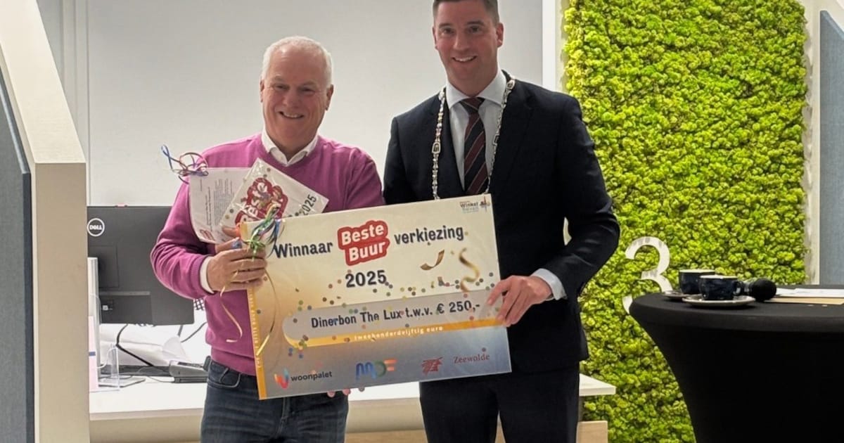 Rik Koumans mag zich ‘Beste Buur van Zeewolde’ noemen