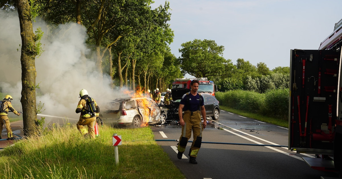 Dode en gewonden bij frontale botsing op N337 bij Wijhe