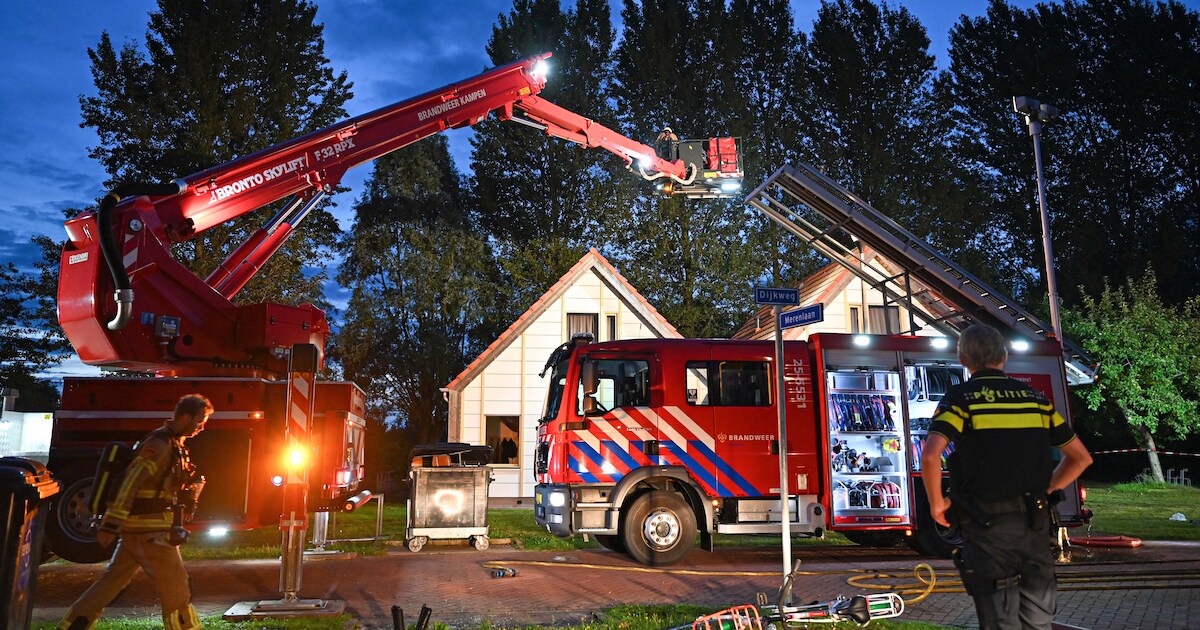 Brand op azc-terrein in Dronten, één bewoner kan huis niet snel uit ...