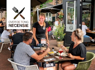In dit grand café zetten gasten gretig hun tanden in een hamburger, behalve uw recensent