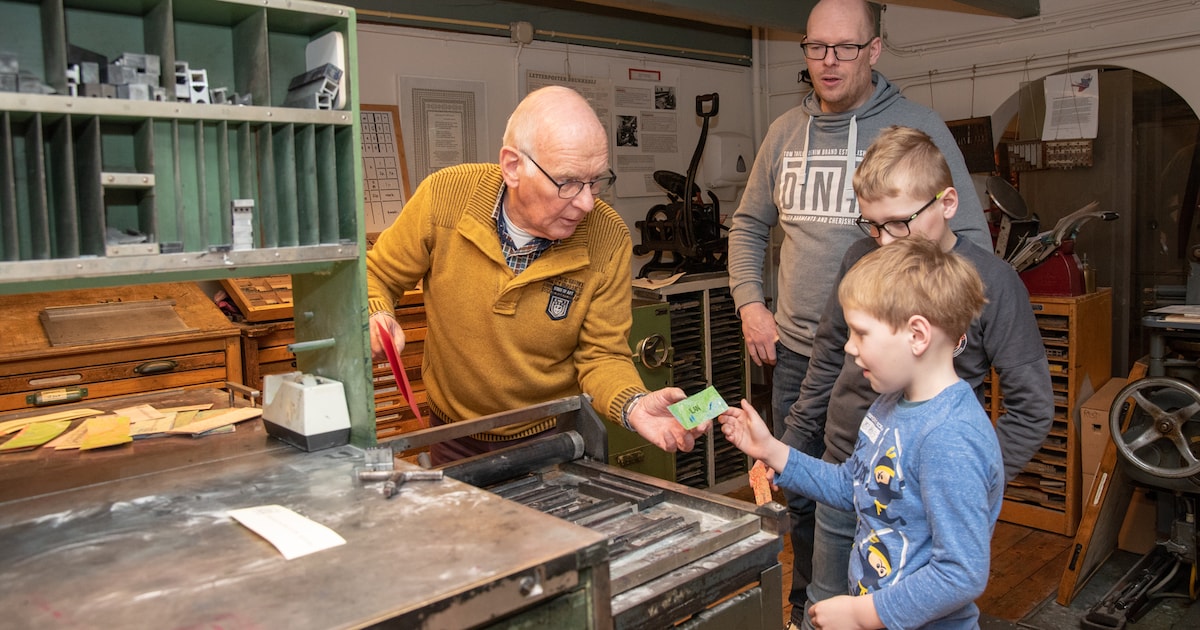 Kinderen mogen in Drukkerijmuseum aan de slag met historische persen