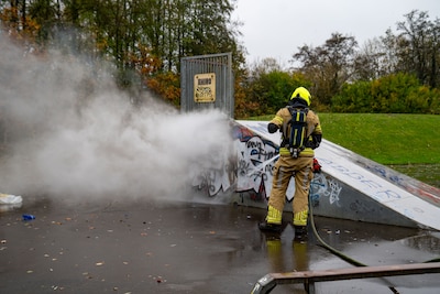 Skatebaan Colmschate vernield: twee mannen opgepakt voor brandstichting
