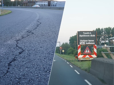 الوصول والخروج من A1 Deventer-Oost مغلق: سطح الطريق في حالة سيئة