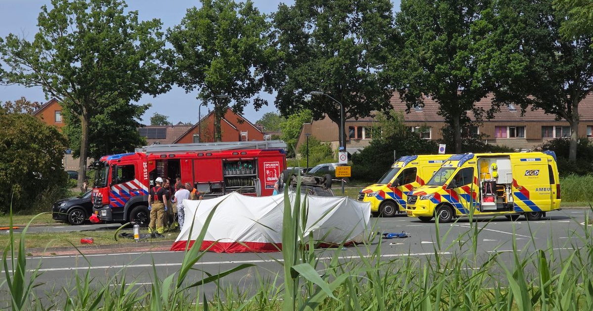 Motorrijder overleden bij ernstig ongeluk in Lelystad.