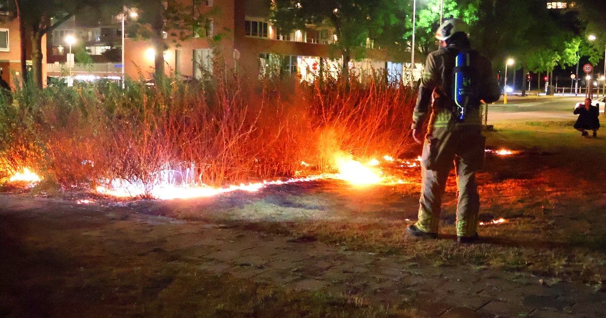 Buitenbrand aan de Meridiaan in Amersfoort