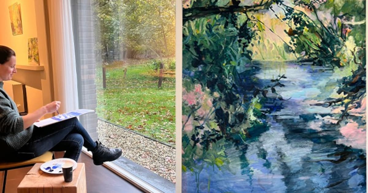 Expositie in Reestkerk gecombineerd met schilderen in de openlucht