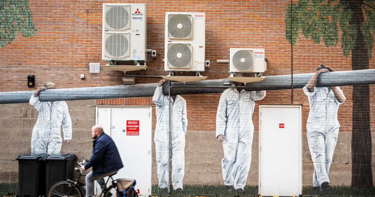 Muurschildering krijgt ineens een heel ander gezicht door een... airco. ‘Met verbazing naar gekeken’