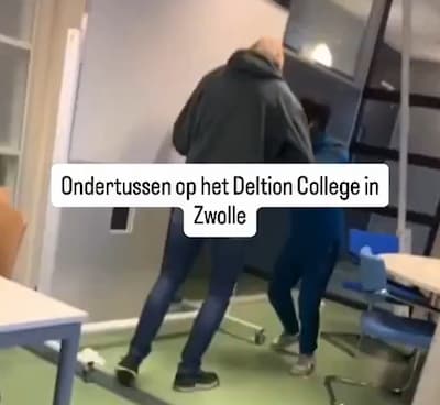 Oude vechtvideo gaat viraal: Deltion College heeft er zijn handen vol aan