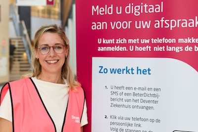 Eén linkje vervangt de aanmeldbalie: Deventer Ziekenhuis doe