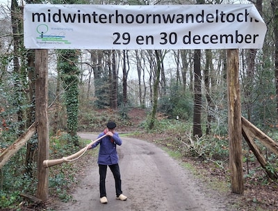 Midwinterhoornwandeltocht als jaarafsluiting in Dalfsen
