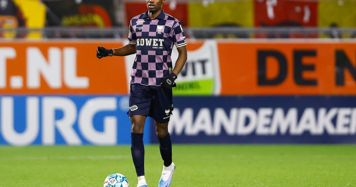 Jamal Amofa van Go Ahead Eagles zit na vier gele kaarten dit seizoen al ...