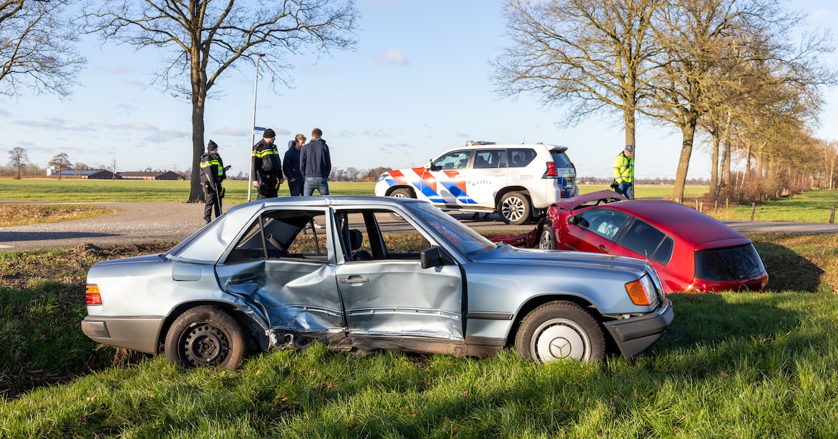 Fikse schadepost voor botsende automobilisten bij Oudleusen