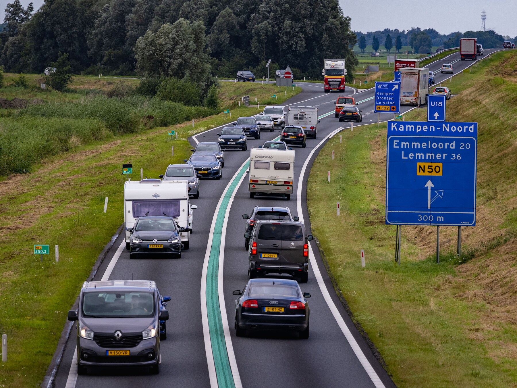 Trage kabinetsformatie remt duurdere verbreding van N50 bij Kampen, terwijl de miljoenen klaarliggen