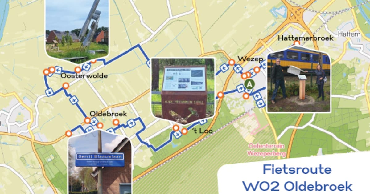 Op de bevrijdingsdatum van Oldebroek wordt een fietsroute langs oorlogshistorie geopend