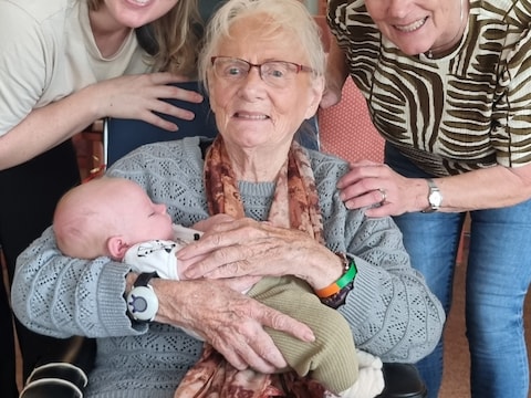 Vier generaties geboren met het eerste levenslicht in Nijmegen