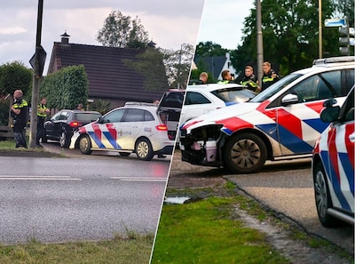 Man aangehouden in Westerhaar na achtervolging, politieauto raakt beschadigd