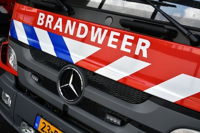 Stuk heide in brand op Bosweg in Den Ham