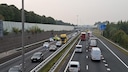 Het verkeer ondervond flinke hinder na het ongeluk.