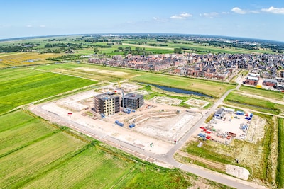 Een weids uitzicht over de polder en geen bebouwing om hen heen: dit worden de eerste huizen van Bov