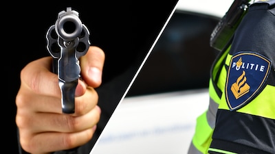 Erna denkt naar simpel gevalletje geluidsoverlast te gaan, een fractie later kijkt ze in de loop van een pistool