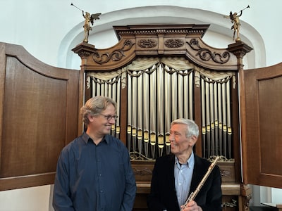 Fluitist en organist geven concert rond Freytag-orgel in Doesburg