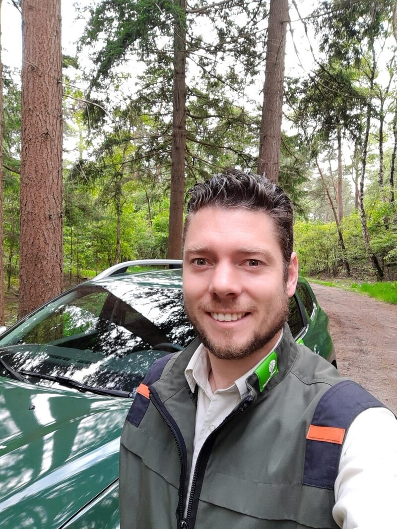 Boswachter ecologie Bert Haamberg.
