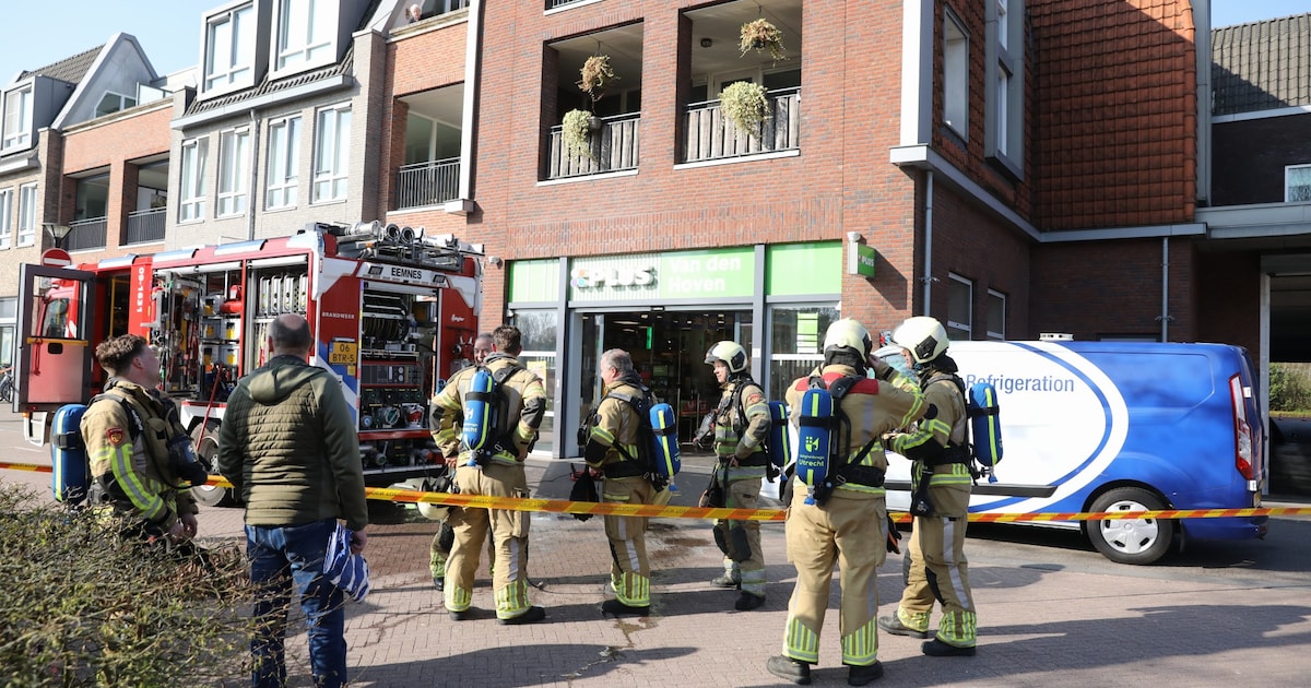 Gas stroomt uit koeling, Plus-supermarkt in Eemnes gaat na uren weer open