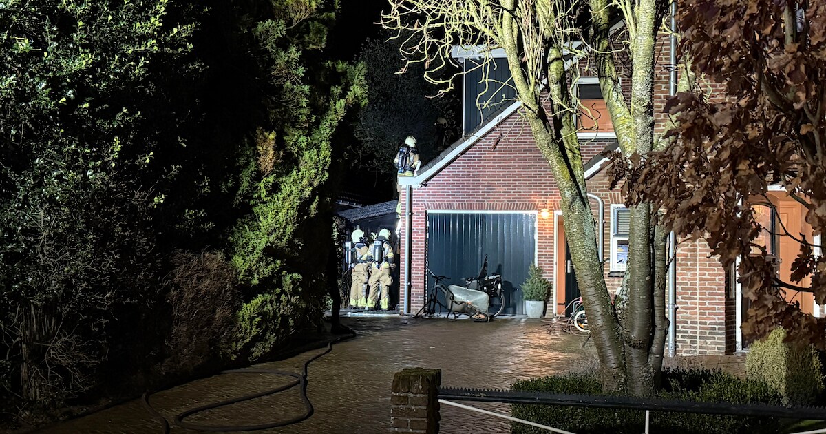 Woningbrand op Meester Lazonderstraat in Denekamp