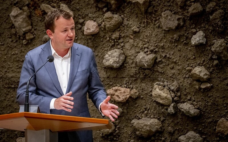 SP’er Bart van Kent tijdens een debat in de Tweede Kamer.