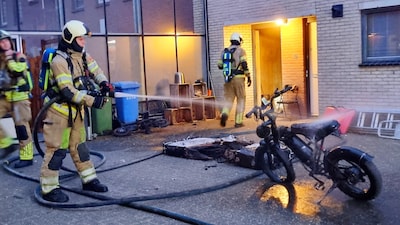 Brand in berging van woning aan het Hof der Kolommen in Amersfoort