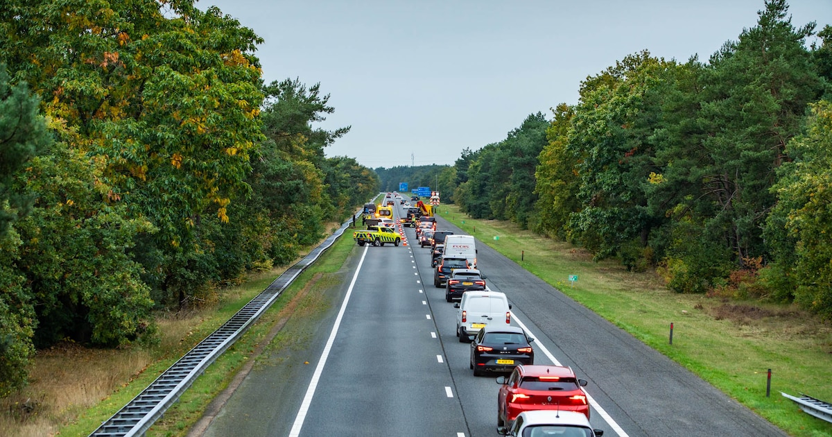 Ongeluk veroorzaakt file op A28 bij Harderwijk, flink wat extra reistijd voor verkeer vanuit Zwolle