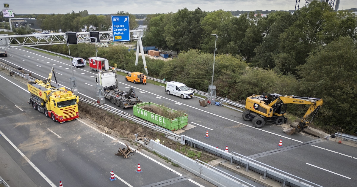 Brug op A28 bij Nijkerk tot donderdag dicht: drukke spits in de avond en ochtend