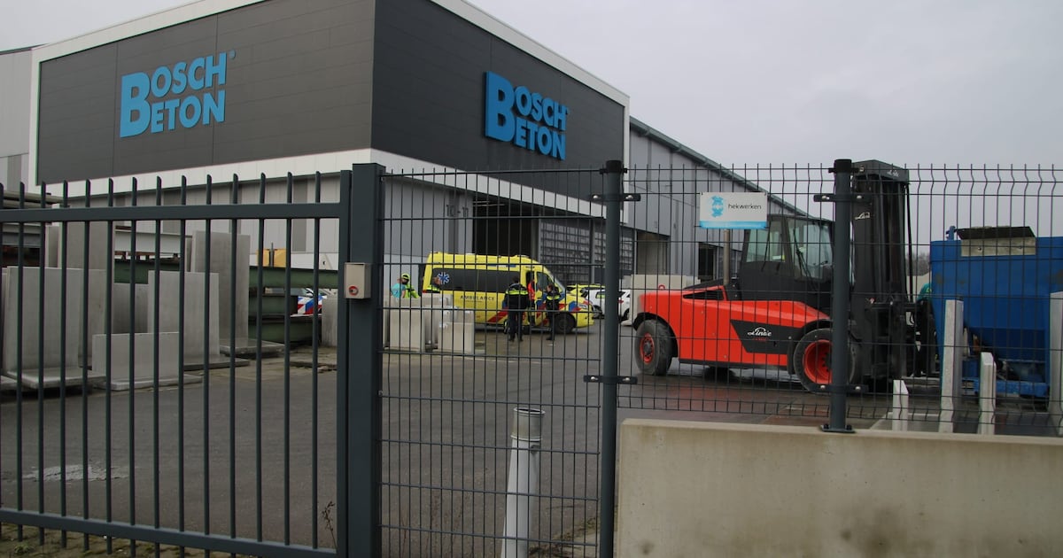 Bedrijfsongeval bij betonfabriek in Barneveld