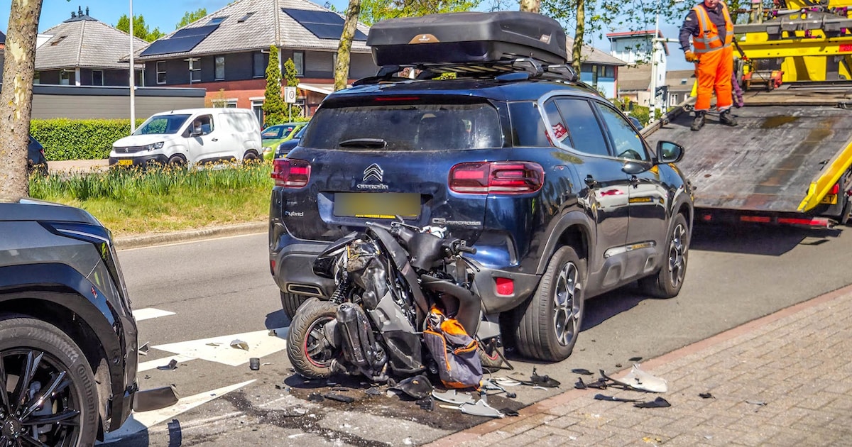 Scooter betrokken bij ongeval op de Laan naar Emiclaer in Amersfoort