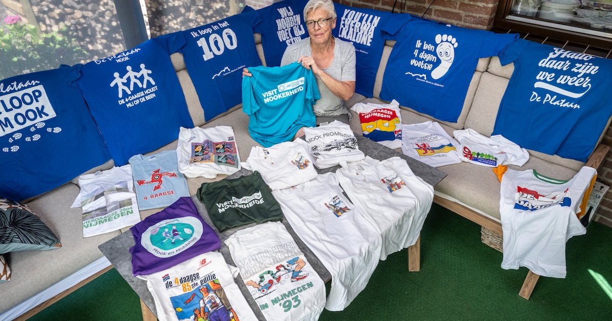 34 Vierdaagseshirts in de kast en Nelly Gerrits trekt er nu eindelijk eentje aan