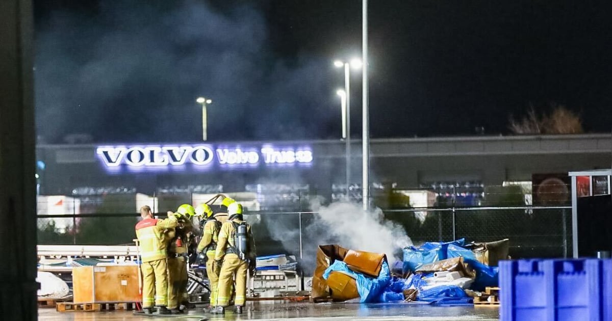 Brand op terrein van Ameco slachterij aan de Ecofactorij in Apeldoorn
