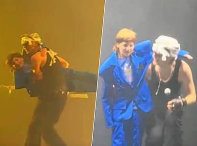 Jonge superfan Duco mag met zijn idool Joost Klein podium op