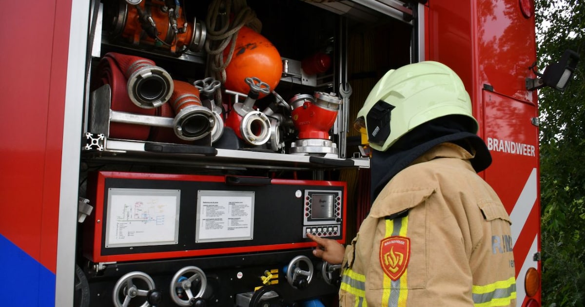 Brand op heide Aardhuisweg in Uddel snel geblust