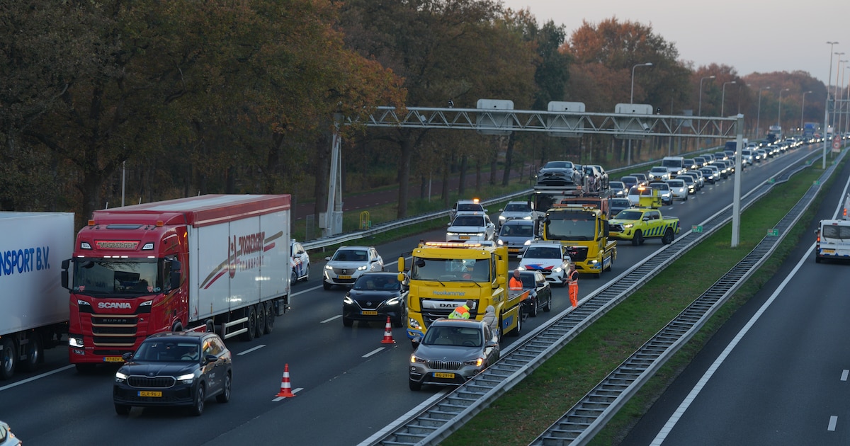 Ongeluk op A28 bij Staphorst: weg is weer vrij